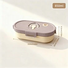 850 ml Boîte à bento ovale en acier inoxydable, boîte à lunch réutilisable et étanche, boîte-repas grande capacité, convient aux étudiants et aux adultes à l'école, au bureau, en camping, pique-nique, voyage, rentrée scolaire - Multicolore - Voir 18