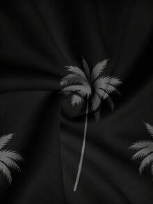 男士度假圆领椰树印花短袖T恤 - 彩色 - 查看 5