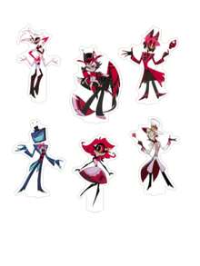 1个15厘米2025新款动漫亚克力立牌 - 查理·晨星和阿拉斯托，圣诞节桌面装饰生日礼物，送给朋友 - 彩色 - 查看 9