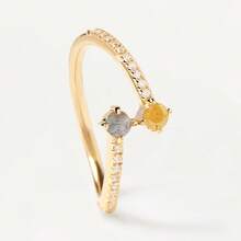 925 Sterling Silver Elegant Pave Zirconia Clover Adjustable Ring, Designed For Girls, Fashionable & Unique Designer Jewelry - Ring - View 8