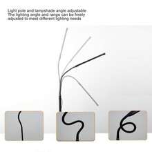 Lámpara De Pie Led Lámpara De Esquina Moderna Ajustable De H - Tipo de Enchufe A USA (110-127V) - Ver 3