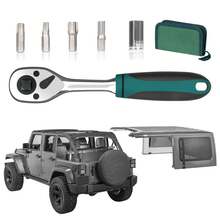 Door Removal Tool Kit Compatible With Jeep Wrang Ler Accessories JK JL 2 4 Door Hard Top Removal Kit Hardtop Torx Tool Kits For JKU JLU Gladiator JT 2007-2025, Green - A - View 6