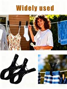 10pcs/5pcs Large Transparent Plastic Balloon Arch Clips, Heavy Duty Clips Suitable For Balloon Arch Kits, Birthday Decor, Handcraft, Photography Studio, Craft Supplies (Black) - 彩色 - 查看 9
