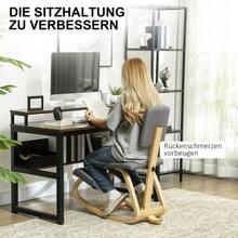 Ergonomic Kneeling Chair, Kneeling Stool, Health Chair For Home, Office And Meditation, Gray - 芥末黃 - 查看 4