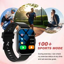 Smart Watch,1.83-Inch Touch Screen, Calling Function, Activity Tracking, Multiple Sports Modes, Call/Message Reminder, USB Charging, Compatible With Android & IOS, 240P Display, 180mAh Li-Ion Battery, Suitable As Holiday Gift - View 7