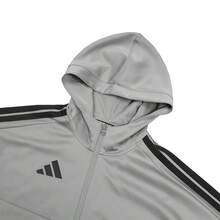 Adidas 阿迪达斯经典夹克，复古运动风衣，休闲上衣，复古校园街头风，男女皆宜 - 灰色 - 查看 5