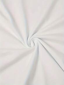 White T-Shirt With Print And Round Neck - [White] - View 5
