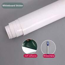 1卷可移除白板墙贴，PP材质，可擦写自粘涂鸦贴纸，适用于家庭/办公室/教学白板装饰，加厚双层 - 1PC - 查看 5