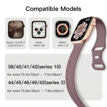 10pcs Soft Silicone Sport Watch Bands Compatible With Apple Watch 38mm 40mm 41mm 42mm 44mm 45mm 46mm 49mm, Suitable For Men And Women, Fit For Watch Series 10 SE 9 8 7 6 5 4 3 Ultra - Multicolor - View 3