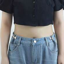 Khóa thắt lưng hình ngôi sao có thể điều chỉnh, khóa thắt lưng nữ không cần may, nút điều chỉnh eo, thích hợp cho eo, đồ thủ công, vật dụng may vá. - nhiều màu - Xem 6