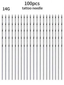 20/100pcs Tattoo Needles, Piercing Needles, Piercing Gun, Disposable Lip/Tongue/Cartilage Studs, Piercing Tools, Professional Cannula Needles, Piercing Instruments, Tattoo Supplies. - Multicolor - View 1