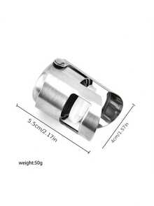 Champagne Stopper, Stainless Steel Vacuum Sealed Wine Bottle Stopper, Silver - Multicolor - View 3