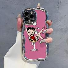 Estuche para teléfono  Champagne Bubble Compatible con  17,  16 Pro Max,  15 Pro Max,  13 y  12 Hecho de material de TPU que ofrece una sensación lujosa y protección contra golpes y caídas Un regalo perfecto para familiares, amigos, seres queridos, novios / novias y para aniversarios - Plateado - Ver 2