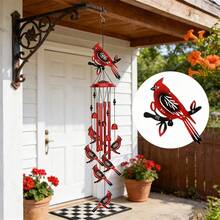 Campanas de viento de pájaros para decoración colgante de metal exterior para exteriores, hogar, jardín, patio y jardín trasero. - 1PC - Ver 1