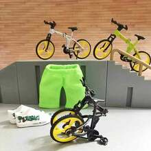 1个可折叠合金仿真手指自行车，创意新款速降山地自行车手指玩具 - 彩色 - 查看 12