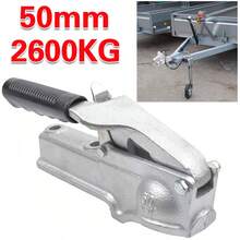 Heavy-Duty 2600kg Trailer Hitch Cast Coupling Tow Ball Coupler RV Camper 50mm P - A - View 1