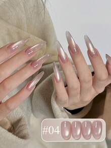 MISS SHAKA 10毫升 冬季、春季、夏季 情人节热门通用白色猫眼凝胶指甲油，2026新款超亮白色玻璃珠美甲用品 - 彩色 - 查看 20