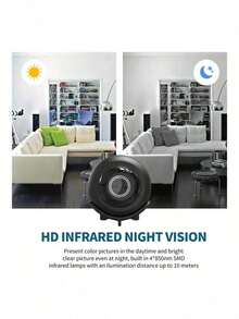 1/2/3 piezas X5 Cámara de inalámbrica 1080P - Cámara de vigilancia con detección de movimiento - Monitor portátil - Hogar inteligente, apto para hogar, oficina y automóvil - Multicolor - Ver 5