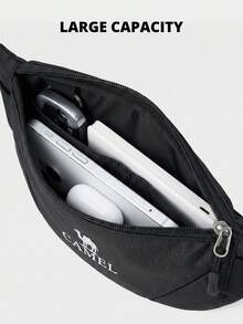 CAMEL CROWN Unisex Sports Waist Bag, Suitable For Running, Marathon, Morning Jog, Fitness, Phone Pouch - Classic Black - View 3