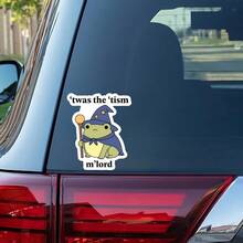 1 miếng dán "Twas The Tism M'Lord", hình dán ếch phù thủy dễ thương cho laptop, hình dán vinyl hài hước về sự đa dạng thần kinh, quà tặng chấp nhận chứng tự kỷ, hình dán Kindle chống thấm nước, hình dán bình nước hình ếch ma thuật, hình dán sổ tay meme về chứng tự kỷ, món quà hoàn hảo cho người yêu sách, hình dán xe hơi hình ếch phù thủy châm biếm, hình dán vinyl laptop dễ dán. - S1828 - Xem 8
