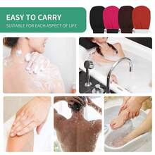 1 đôi găng tay tẩy tế bào chết toàn thân, khăn tắm massage hai mặt dùng cho spa, massage và tẩy tế bào chết toàn thân, găng tay tẩy tế bào chết lý tưởng, găng tay tắm tẩy tế bào chết dày dặn, trang trí nhà cửa phòng tắm, trang trí mùa thu, trang trí mùa tựu trường. - A - Xem 5