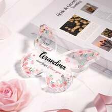 Gifts For Grandma, 5x3.8x0.5 Inch Butterfly-Shaped Acrylic Plaque Decor, Mothers Day Grandparent Day Birthday Christmas Gift For Grandma - / - 查看 2