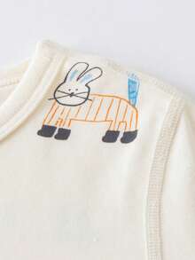 mini bala 儿童保暖内衣套装，柔软抗菌面料，透气舒适，可爱北欧风秋冬打底衫 - 紅藍色調 - 查看 6