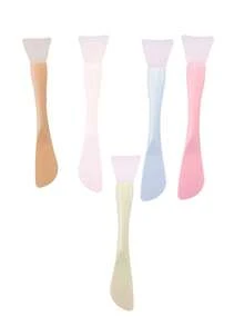 5pcs - Silicone Face Mask Brush With Scraper, 2-In-1 DIY Mud Mask Mixing Beauty Tools - Multicolor - View 15