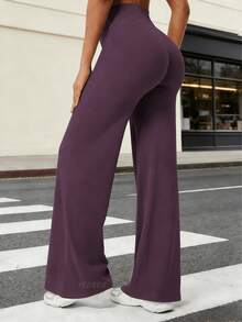 YEOREO Workout Leggings Womens No Front Seam Straight Leggings  31.5" High Waist Buttery Eddiy Gym Yoga Pants Summer Clothes For Women - Màu tím mâm xôi - Xem 1