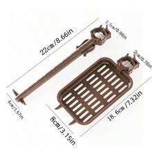 1个沥水架，棕色和白色可选，可放置海绵、抹布、钢丝球和其他小型厨房用具，可挂在水龙头上节省台面空间，是厨房必备的收纳整理工具。 - 彩色 - 查看 8