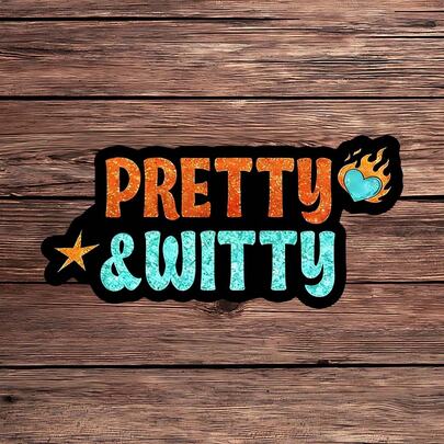 1张精美俏皮贴纸，Y2K闪亮笔记本电脑贴纸，“我感觉很棒”音乐语录乙烯基贴纸，女孩力量礼物，防水即撕即贴水瓶贴纸，耐用闪光水杯贴纸，潮流辣妹笔记本贴纸，音乐爱好者的完美礼物，复古美学汽车贴纸