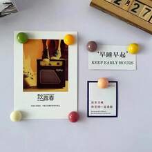 5/10pcs Semicircle Resin Refrigerator Magnets, Colorful Fridge Stickers, Personalized Magnets Suitable For Kitchen, Office, Whiteboard, Storage Cabinet, Dishwasher, Kitchen Decor, Home Decor, Mother's Day Gift - Multicolor - View 7