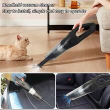 2026 Upgraded Cordless Vacuum Cleaner: Rechargeable, Powerful Suction, ABS Body, Multiple Accessories, Suitable For Indoor & Outdoor Cleaning, Rechargeable Lithium Battery, Lightweight & Portable, Handheld Electric Broom, 2000mAh, 7.4V. - Long - Black - View 6