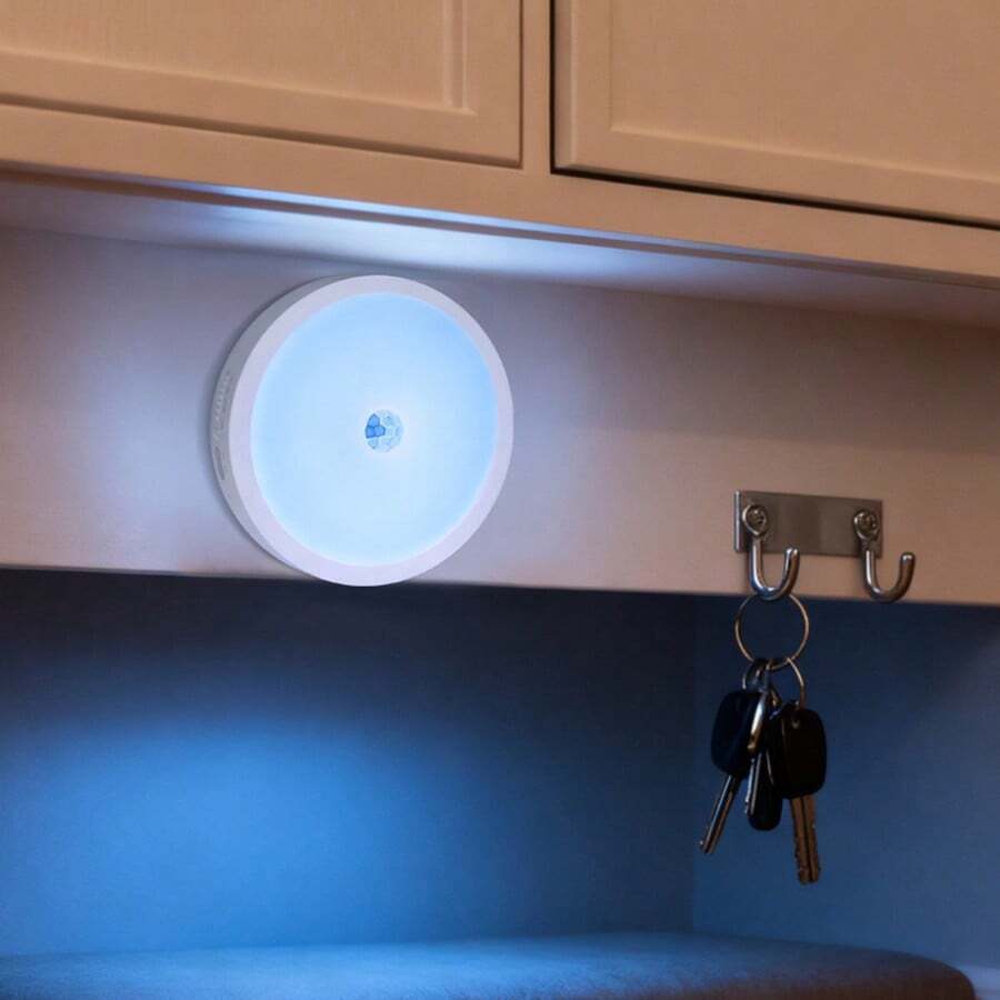 LED Smart Motion Sensor Night Light, USB Rechargeable Wireless Magnetic LED Cabinet Lamp, Emergency Auto Lighting