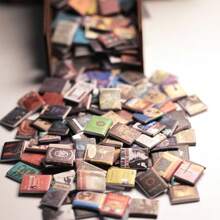 10/20/30 szt. mieszanych miniaturowych symulacji, stałe mini książeczki po angielsku, akcesoria do domków dla lalek w skali 1:12, modele mebli DIY, dekoracje, prezenty noworoczne/walentynkowe, mikroświat, dekoracje meblowe, dekoracje na imprezę, miniaturowa półka na książki wróżka - Miniaturowe ozdoby - Zobacz 6