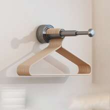 1pc Space-Saving Strong Suction Cup Storage Rack, Extendable And Foldable, No Drilling Needed, Ideal For Entryway Bag Storage, Balcony, Wardrobe, And Bathroom Organizer, Multifunctional Wall-Mounted Shelf For Small Apartments, Clutter Reduction, Easy To Install, High Load Capacity, Lightweight, Reconfigurable For Various Living Spaces - Multicolor - View 6