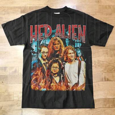 Vintage Style HEP ALIEN Vintage T-Shirt, Gil Lane Zack Brian Shirt, Gilmore Band Tee HA12
