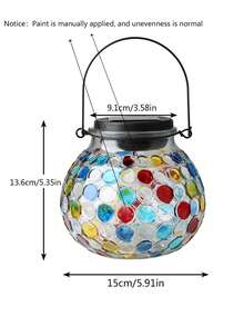 Đèn LED năng lượng mặt trời, đèn năng lượng mặt trời ngoài trời làm từ chai/lọ thủy tinh, đèn ngủ năng lượng mặt trời treo, thích hợp cho tiệc vườn, cắm trại, sân hiên, trang trí sân vườn, trang trí mùa thu, trang trí nhà cửa, trang trí ngoài trời. - Màu vàng - Xem 3