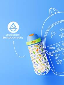 Meoky 18oz Vacuum Insulated Water Bottle with 2-in-1 Straw and Spout Lid, Insulated Cup, Keep Cold 24H, Leak-Proof, Fits in Car Cup Holder, Stainless Steel Tumbler for Sports, Travel, and School - 白色 - 查看 5