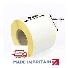 PLAIN WHITE 58x60 RMAL CAS LABELS 20 ROLLS EXPRESS DELIVERY - 1 Set - View 1