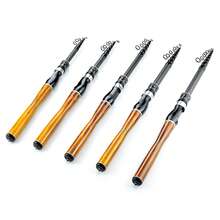 Cần câu cá di động dạng thu gọn 1.8m-3.0m kèm giá đỡ máy câu, cần câu máy câu mini, cần câu cá bỏ túi bằng sợi carbon dùng cho hồ/biển. - Nhiều màu - Xem 9