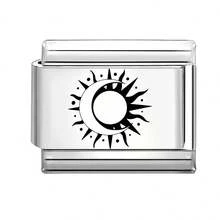 1件装DIY模块化手链，饰有星星、月亮、爱心和宠物眼睛元素，适合作为派对礼物送给朋友/情侣，适用于圣诞节、新年、万圣节、情人节等节日，设计精美，不锈钢材质。 - M294165 M294166 - 查看 14