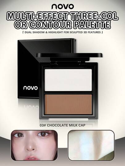 NOVO لوحة تحديد الظل اللون، نحت ثلاثي الأبعاد، تشكيل الأنف، ماتي وبرّاق في خليط واحد، مناسبة لمكياج المرأة في الشتاء والربيع، بطراز Y2K، طبيعي وأنيق، هدية عيد ميلاد رائعة، حفلة، أفضل الألوان