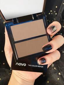 NOVO Palet Kontur 2-in-1, Termasuk Bronzer Matte, Highlighter, dan Bayangan Hidung, Cocok untuk Musim Dingin/Semi, Estetika Y2K, Riasan Natural & Modis, Cocok untuk Hadiah Ulang Tahun, Riasan Pesta - 01# Kue Pastri Kastanye - View 10