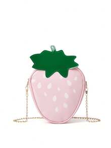 Women's Cute Cartoon Strawberry Shape Chain Shoulder Bag, Suitable For Going Out, Dating, Holidays, And Gift Giving - Multicolor - View 3