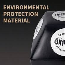 GINGPAI Multi-Functional Wall Mounted Punching Bag, Home Boxing Training Reaction Speed Target, Hanging Angle Adjustable Striking Pad - Black and White - View 7