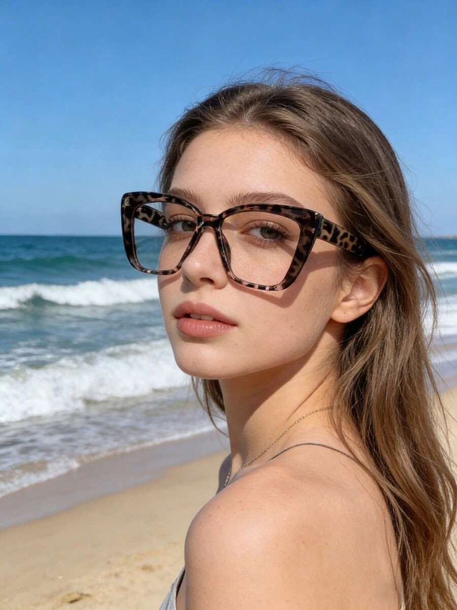 4 Pairs Cat Eye Style Glasses - Versatile, Face-Fitting, High-Quality Fashion Glasses Suitable For Daily Wear, Back To School, Street Photography, Weekend Outfits - Multicolor - View 1