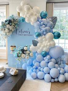 17/37/67/107/207 piezas Globos azul pastel de diferentes tamaños 36 18 12 10 5 pulgadas para guirnaldas y , globos de látex azul claro para decoración de cumpleaños, boda, bautizo, baby shower, revelación de género, Pascua, aniversario, graduación, despedida de soltero - Celeste - Ver 7