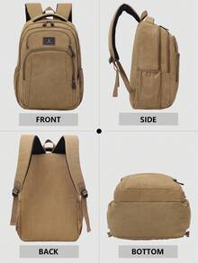 Ba lô nylon nhiều ngăn kiểu dáng Preppy dành cho nam; Có thể đựng laptop công sở 15.6 inch; Túi đi học nhẹ nhiều ngăn; Túi du lịch dung tích lớn; Túi đi làm hàng ngày tiện lợi; Túi sách đa chức năng; Thích hợp cho học sinh, học sinh trung học cơ sở, trung học phổ thông, y tá, giáo viên, doanh nhân, du lịch và nghỉ mát, công tác, đi làm hàng ngày, mua sắm, văn phòng, hẹn hò, leo núi, đào tạo, làm việc, quà tặng sinh nhật, quà tặng ngày lễ. - Nhiều màu - Xem 7