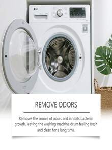 jakehoe 洗衣机清洁片，温和去除滚筒洗衣机污渍和水垢，制冰机除垢片，洗碗机清洁片，多用途除油亮洁清洁片，家用清洁套装，清洁卫生，快速高效 - 固體 - 查看 5